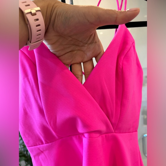 Hot pink peplum top size S NWOT - Picture 3 of 6